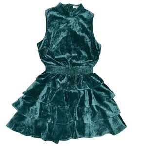 TCEC Deep Teal Velvet Dress Size Small